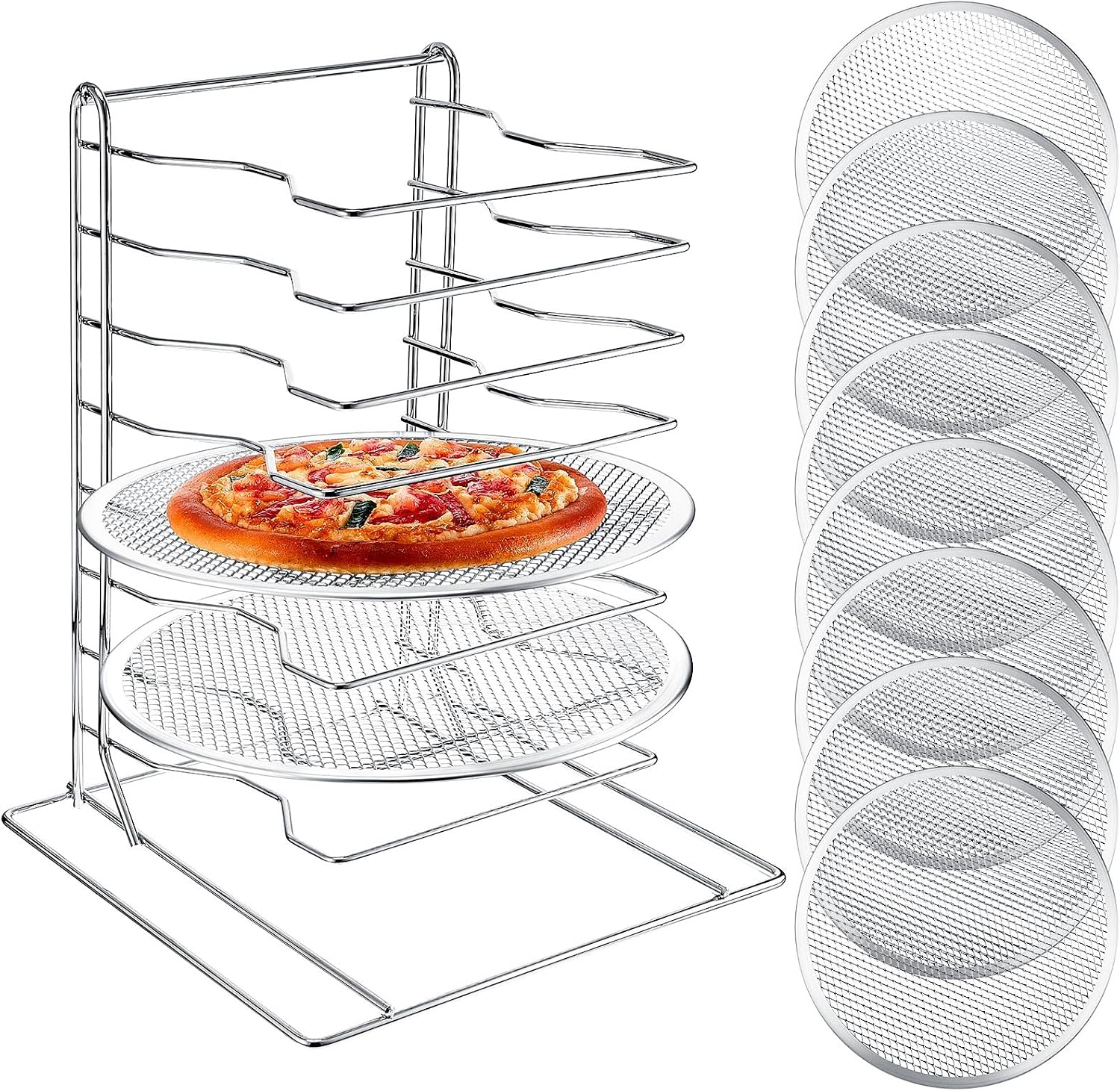 رف بيتزا بـ 8 طبقات مع 8 صواني - مراجعة Baking Kitchen Set وسعره