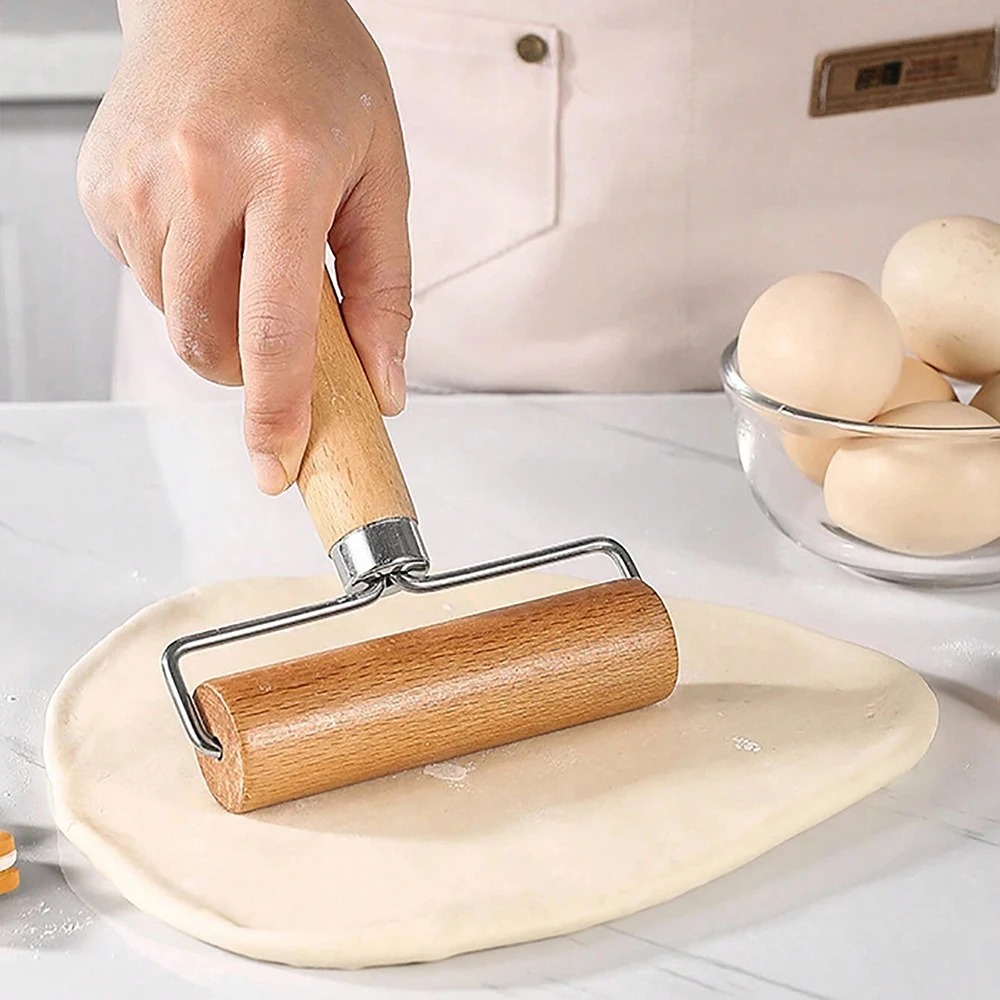 1 قطعة شوبك خشبي يده المعجنات  - مراجعة Kitchen Roller Baking وسعره