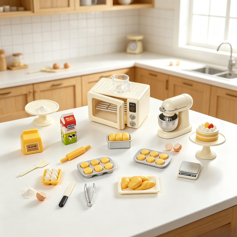 مجموعة ألعاب محاكاة مصغرة لعمل - مراجعة Kitchen Kids Baking Set وسعره