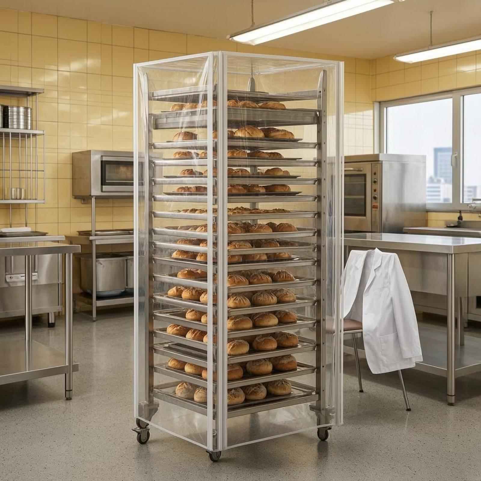 غطاء شفاف طويل لرف صينية الخبز - مراجعة Kitchen Baking Cart وسعره